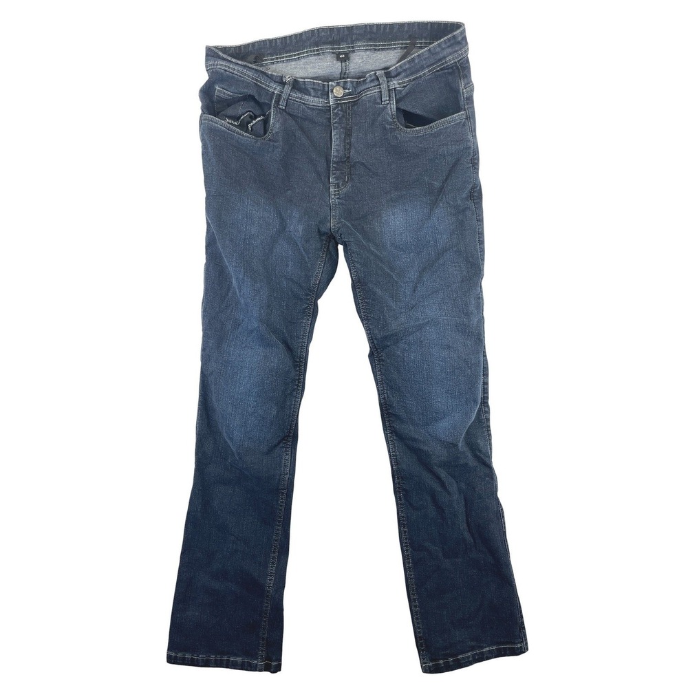 Street & Steel Jeans Men's 40 Blue Dark Wash Straight Leg Motorcycle Riding